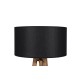 Opviq Floor Lamp Maçka Yanık Ahşap Lambader Silindir Hasır Siyah Abajurlu Brown
Black