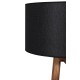 Opviq Floor Lamp Maçka Yanık Ahşap Lambader Silindir Hasır Siyah Abajurlu Brown
Black