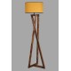Opviq Floor Lamp Maçka Yanık Ahşap Lambader Silindir Hardal Abajurlu Brown
Mustard