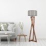 Floor Lamp Maçka Yanık Ahşap Lambader Silindir Hasır Gri Abajurlu Brown
Grey