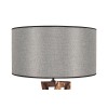 Opviq Floor Lamp Maçka Yanık Ahşap Lambader Silindir Hasır Gri Abajurlu Brown
Grey