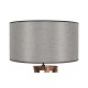 Opviq Floor Lamp Maçka Yanık Ahşap Lambader Silindir Hasır Gri Abajurlu Brown
Grey