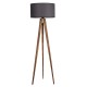 Opviq Floor Lamp Tripod Yanık Lambader Silindir Koyu Gri Abajurlu Brown
Grey
