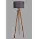Opviq Floor Lamp Tripod Yanık Lambader Silindir Koyu Gri Abajurlu Brown
Grey