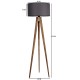 Opviq Floor Lamp Tripod Yanık Lambader Silindir Koyu Gri Abajurlu Brown
Grey