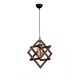 Opviq Chandelier Berlin Ahşap Tekli Sarkıt Ceviz Walnut