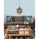 Opviq Chandelier Berlin Ahşap Tekli Sarkıt Yanık Brown