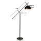 Opviq Floor Lamp Hans Lambader Siyah Ayak Retro 3 Başlıklı Black
Chrome