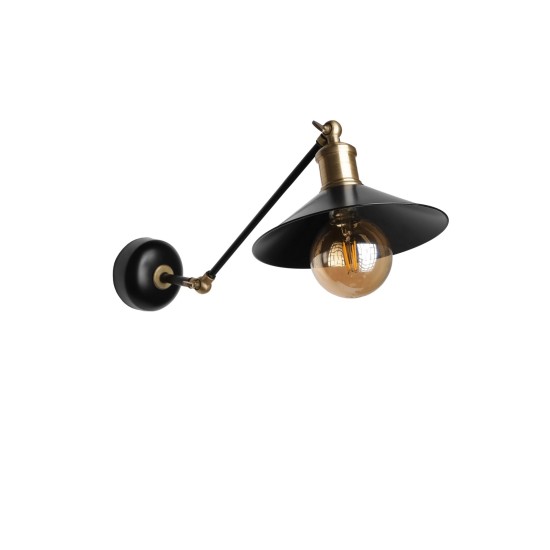 Wall Lamp Emily Metal Başlıklı Aplik Black Opviq Wall Lamp Emily Metal Başlıklı Aplik Black