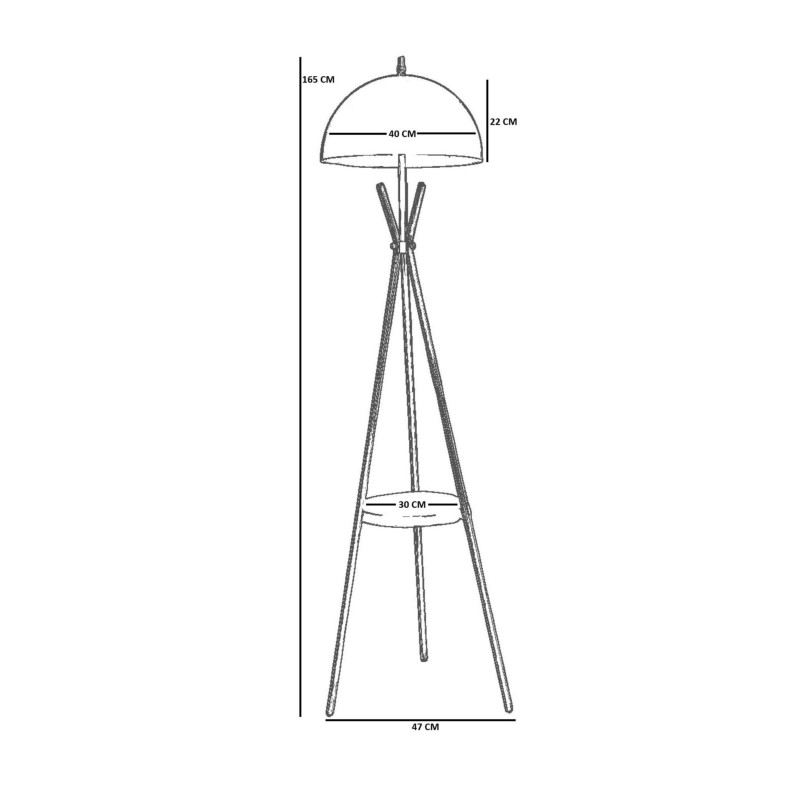 Floor Lamp 8921-3 White