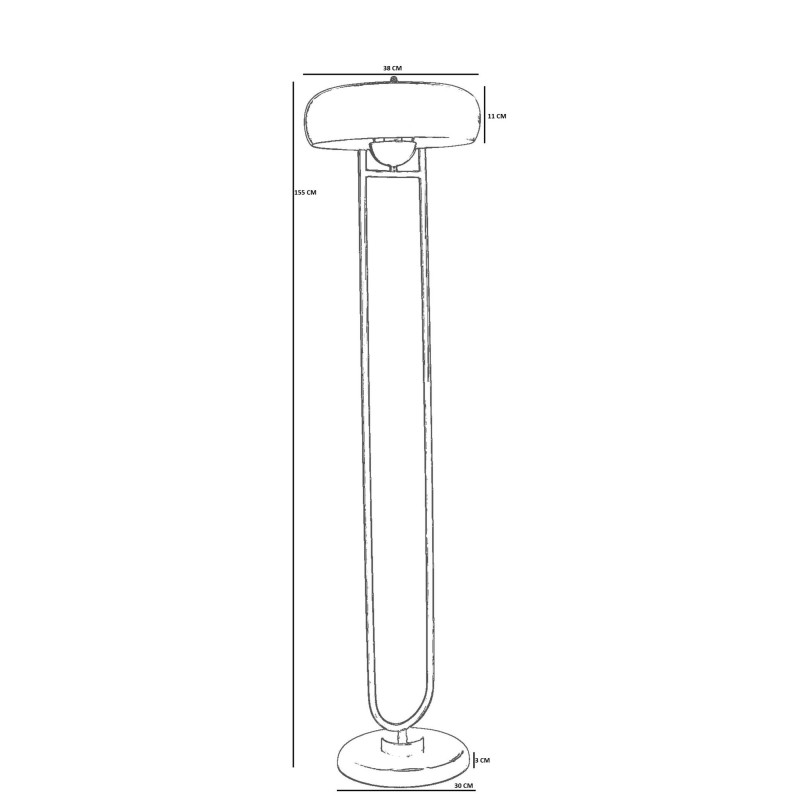 Floor Lamp 8928-2 Mustard