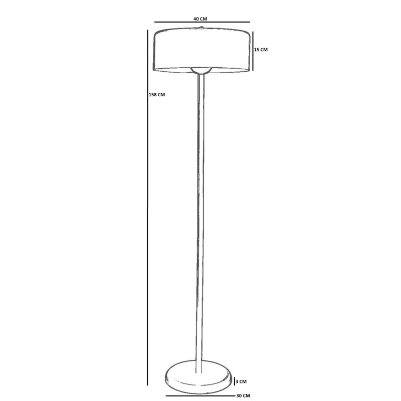 Floor Lamp 8924-1 Red