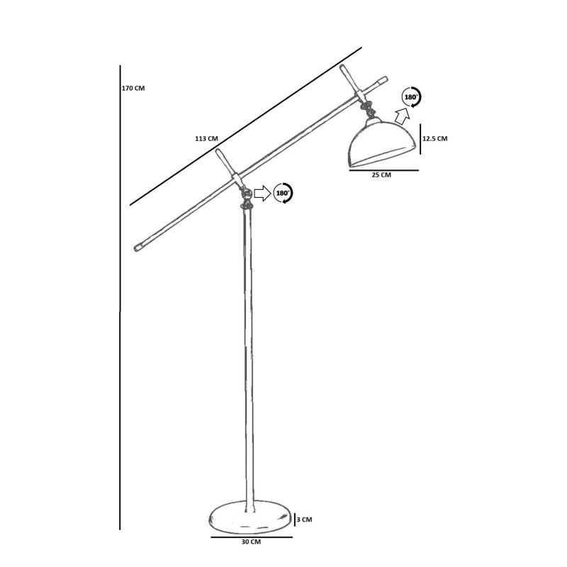Floor Lamp 8930-1 Orange