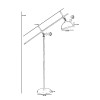 Floor Lamp 8930-2 Grey