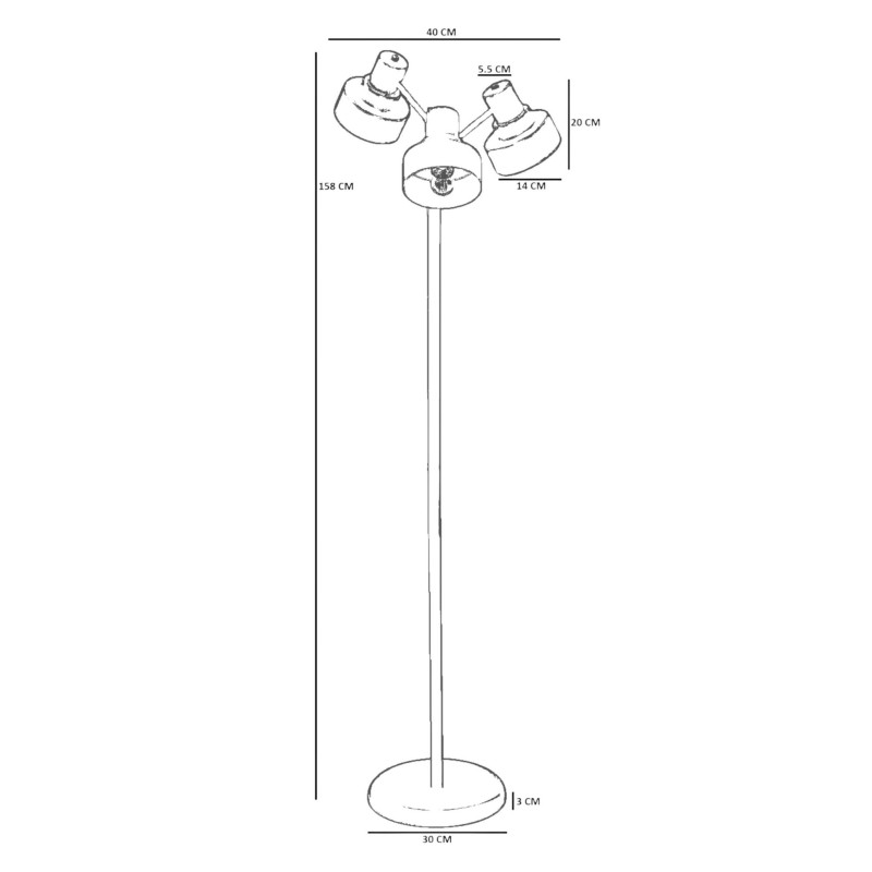 Floor Lamp 8946-1 Gold