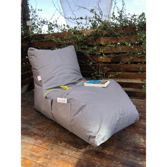 Bean Bag Daybed - Grey Grey Bean Bag Daybed - Grey Grey