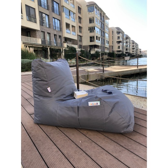 Bean Bag Daybed - Grey Grey Bean Bag Daybed - Grey Grey