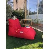 Atelier del Sofa Bean Bag Daybed - Red Red