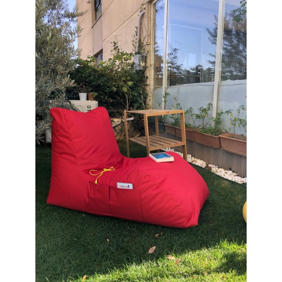 Atelier del Sofa Bean Bag Daybed - Red Red