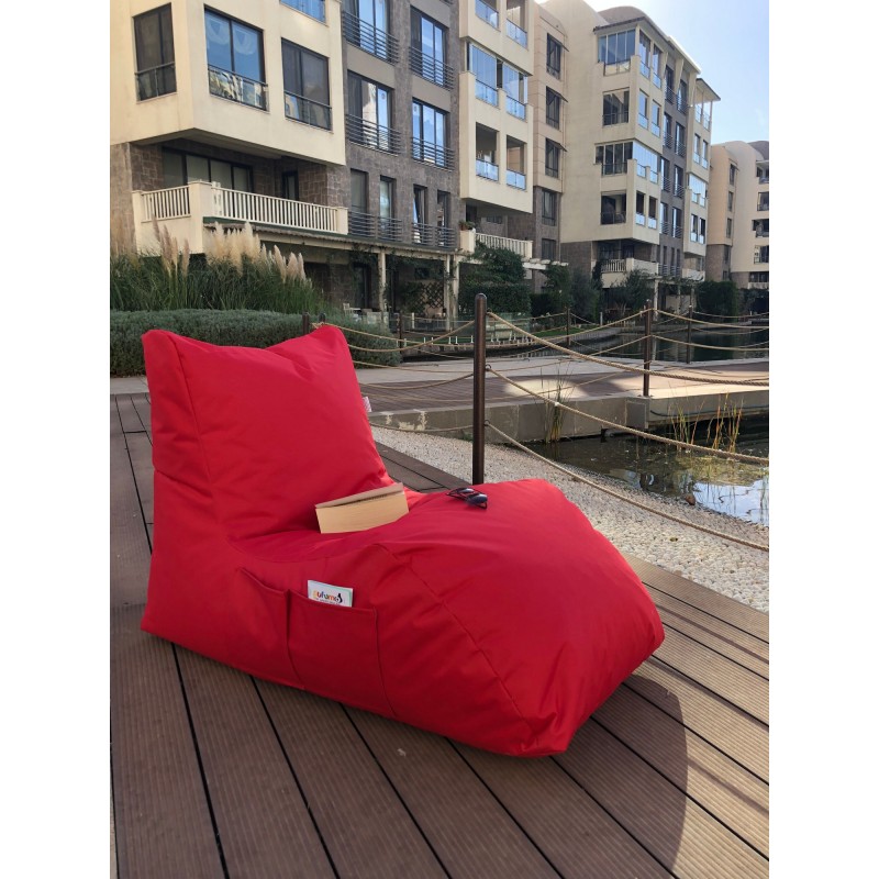 Atelier del Sofa Bean Bag Daybed - Red Red