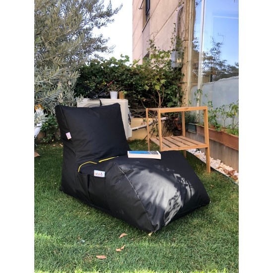 Πουφ Daybed 60x220x75εκ - Black
