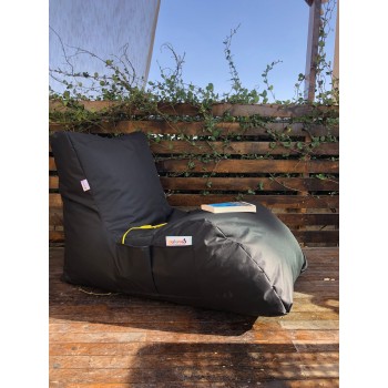 Πουφ Daybed 60x220x75εκ - Black 