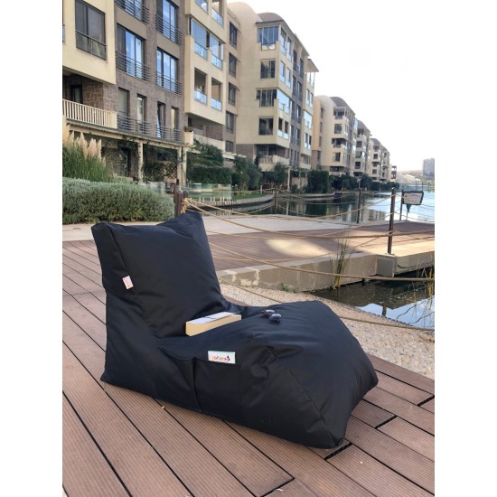 Πουφ Daybed 60x220x75εκ - Black