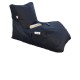 Πουφ Daybed 60x220x75εκ - Black
