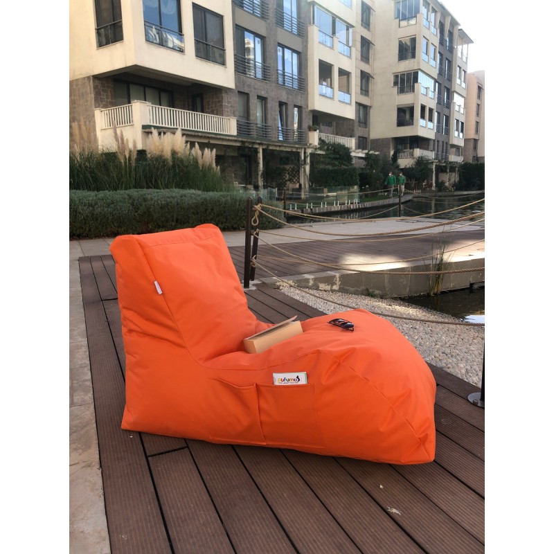 Atelier del Sofa Bean Bag Daybed - Orange Orange