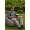 Bean Bag Deri Armut - Grey Grey