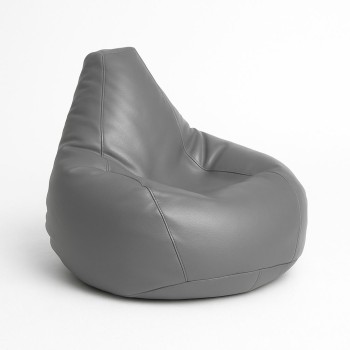 Bean Bag Deri Armut - Grey Grey