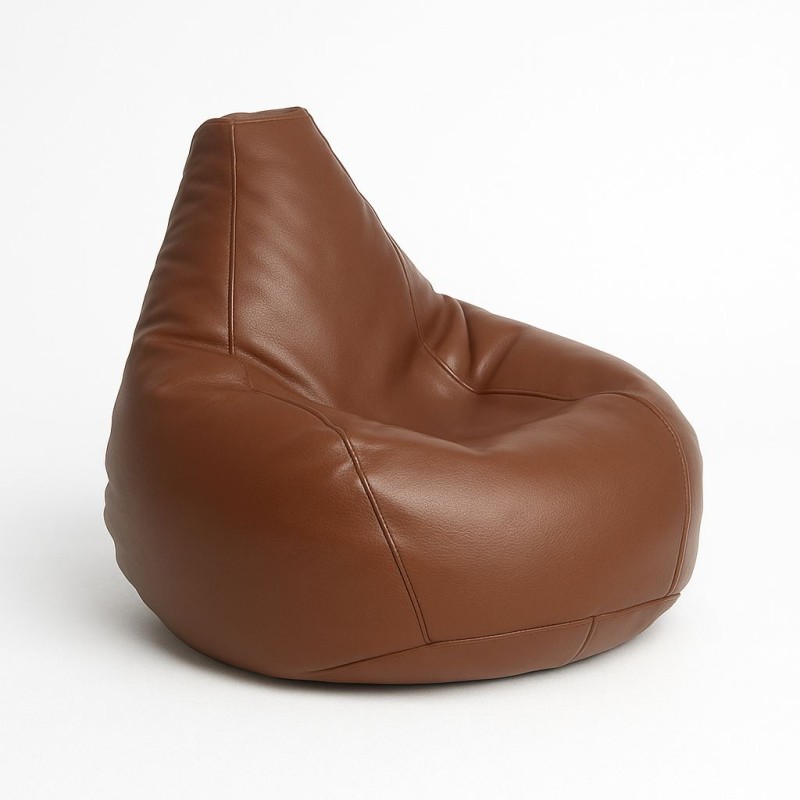 Bean Bag Deri Armut - Brown Brown