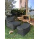 Bean Bag Set (2 Pieces) Xxl Sedir - Grey Grey