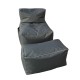 Bean Bag Set (2 Pieces) Xxl Sedir - Grey Grey