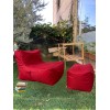 Bean Bag Set (2 Pieces) Xxl Sedir - Red Red