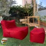 Bean Bag Set (2 Pieces) Xxl Sedir - Red Red