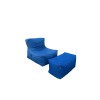 Bean Bag Set (2 Pieces) Xxl Sedir - Blue Blue