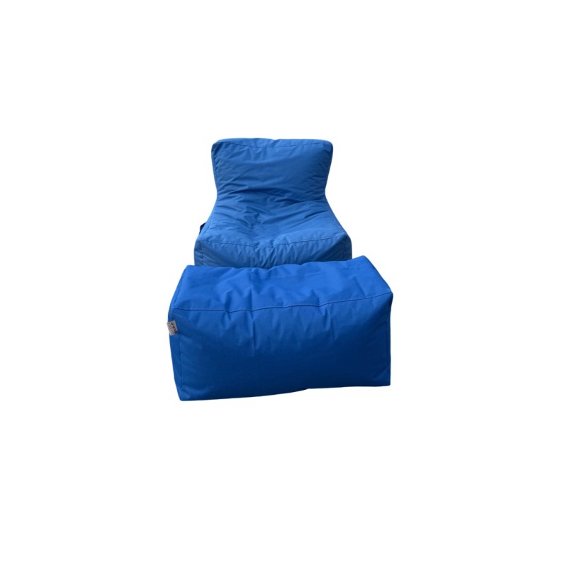 Bean Bag Set (2 Pieces) Xxl Sedir - Blue Blue