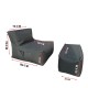 Bean Bag Set (2 Pieces) Xxl Sedir - Blue Blue Bean Bag Set (2 Pieces) Xxl Sedir - Blue Blue