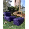 Bean Bag Set (2 Pieces) Xxl Sedir - Purple Purple