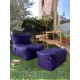 Bean Bag Set (2 Pieces) Xxl Sedir - Purple Purple Bean Bag Set (2 Pieces) Xxl Sedir - Purple Purple