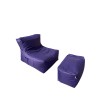 Bean Bag Set (2 Pieces) Xxl Sedir - Purple Purple
