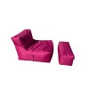 Bean Bag Set (2 Pieces) Xxl Sedir - Pink Pink