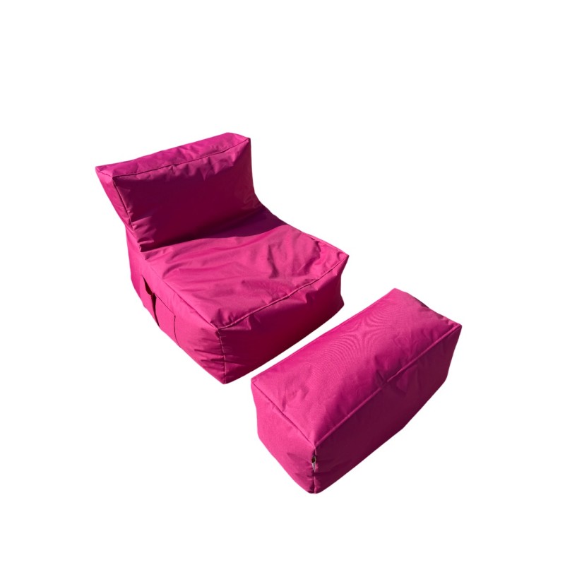 Bean Bag Set (2 Pieces) Xxl Sedir - Pink Pink