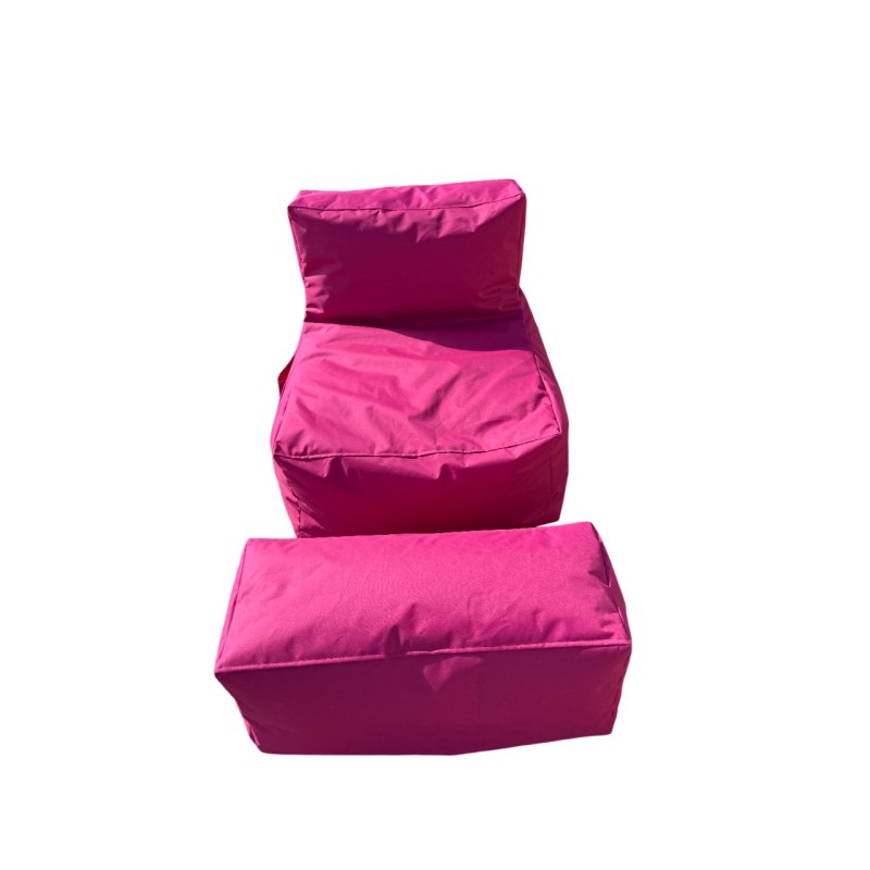 Bean Bag Set (2 Pieces) Xxl Sedir - Pink Pink