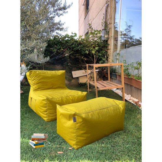 Bean Bag Set (2 Pieces) Xxl Sedir - Yellow Yellow Bean Bag Set (2 Pieces) Xxl Sedir - Yellow Yellow