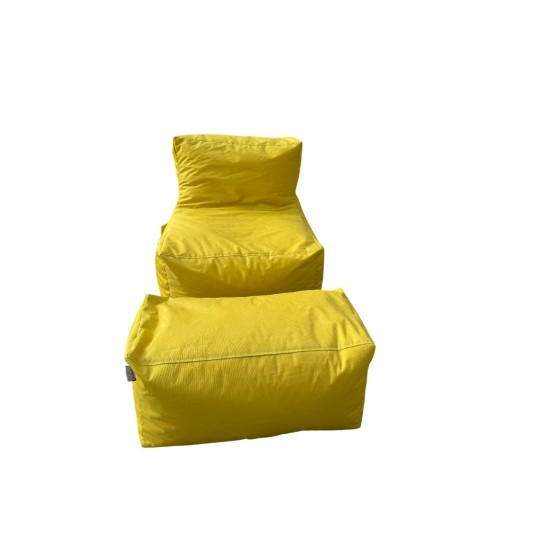 Bean Bag Set (2 Pieces) Xxl Sedir - Yellow Yellow Bean Bag Set (2 Pieces) Xxl Sedir - Yellow Yellow