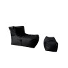 Bean Bag Set (2 Pieces) Xxl Sedir - Black Black