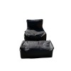 Bean Bag Set (2 Pieces) Xxl Sedir - Black Black