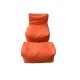 Bean Bag Set (2 Pieces) Xxl Sedir - Orange Orange Bean Bag Set (2 Pieces) Xxl Sedir - Orange Orange